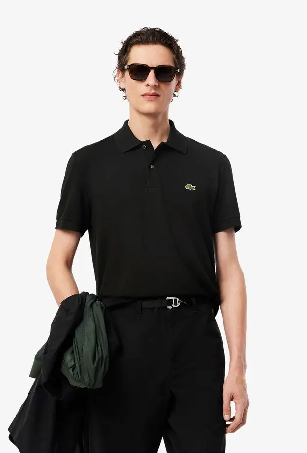 Lacoste Lacoste L.12.12 Light Erkek Classic Fit Siyah Polo