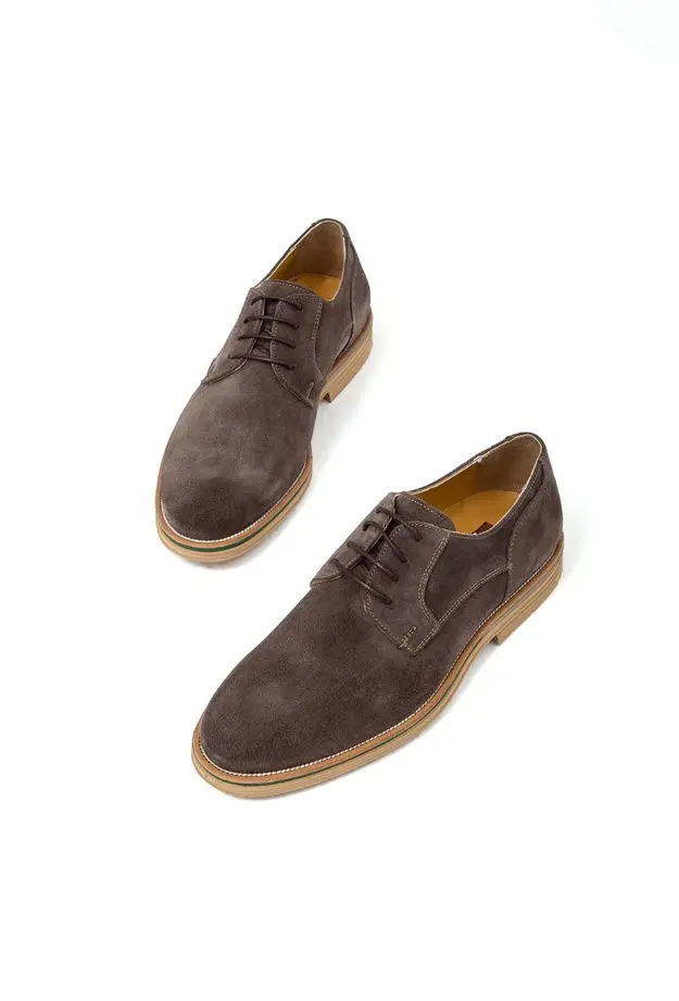 Tamer Tanca Erkek Hakiki Deri Gri Casual Ayakkabı