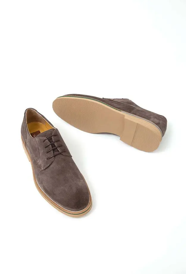 Tamer Tanca Erkek Hakiki Deri Gri Casual Ayakkabı