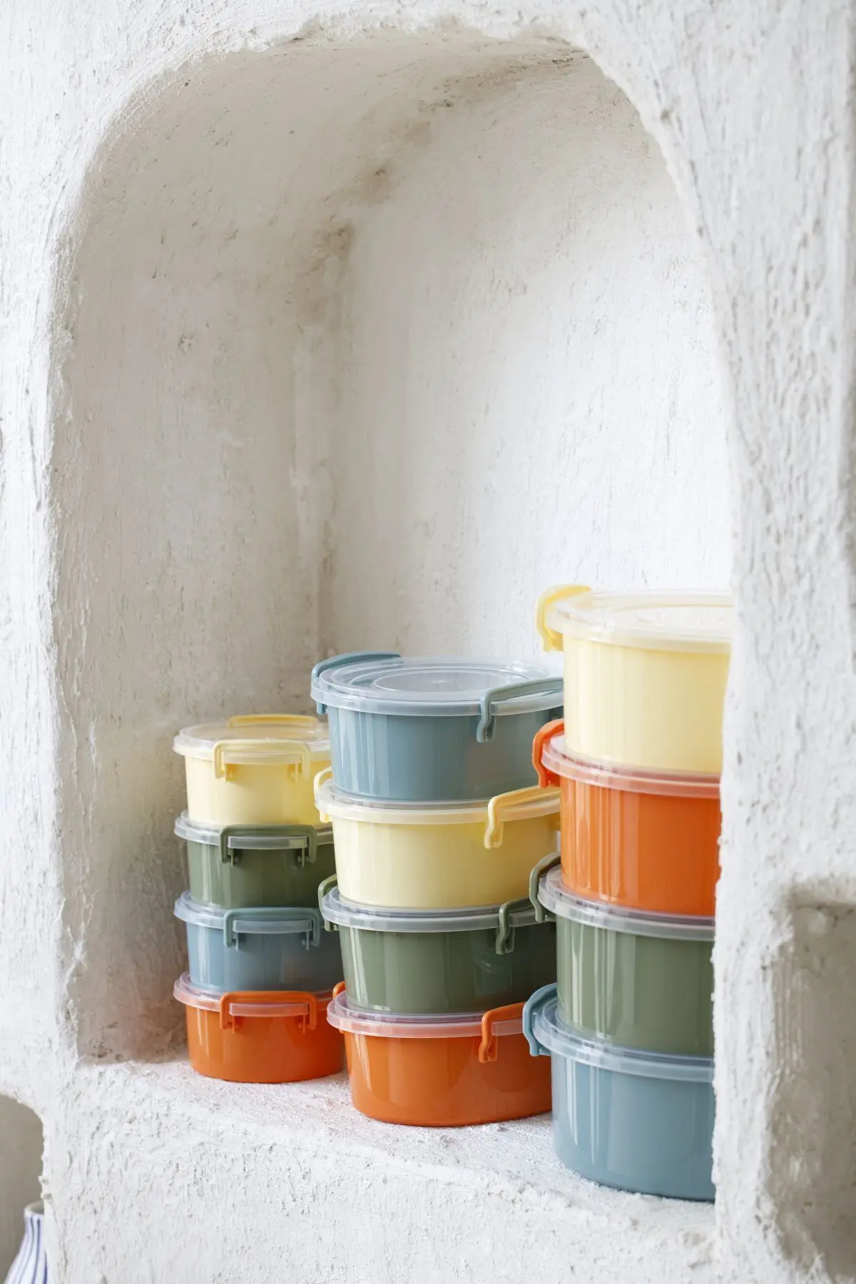 Tidy Pastel Saklama Kabı Seti Yuvarlak 12'li Deepfreeze ve Mikrodalga Kullanımına Uygun