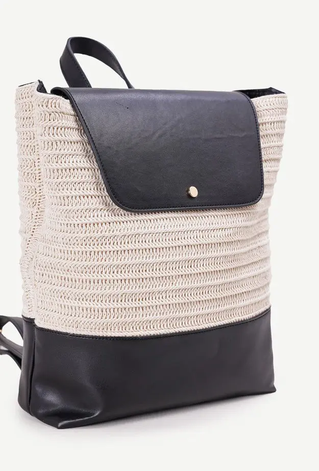 YARGICI Pamuklu Örgü Kumaş Sırt Çantası