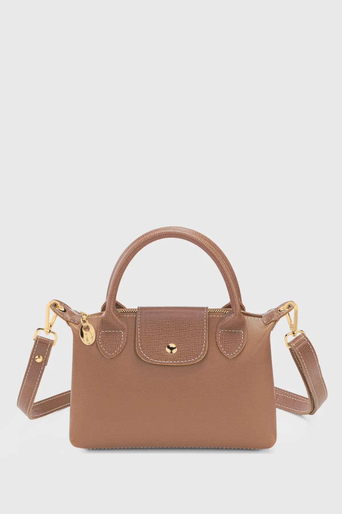 Housebags Kahverengi Çok Yönlü PU Deri Çapraz Askılı Çanta