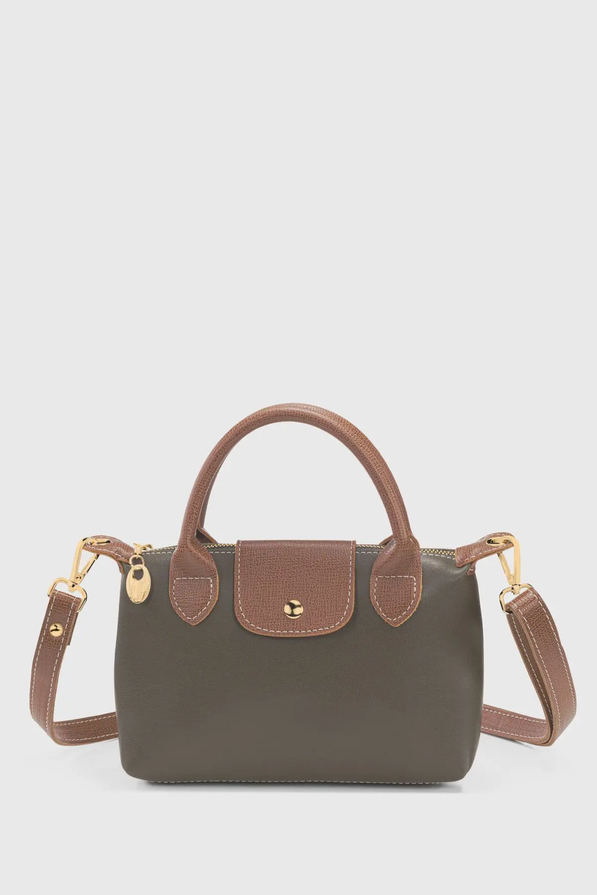 Housebags Haki Çok Yönlü PU Deri Çapraz Askılı Çanta