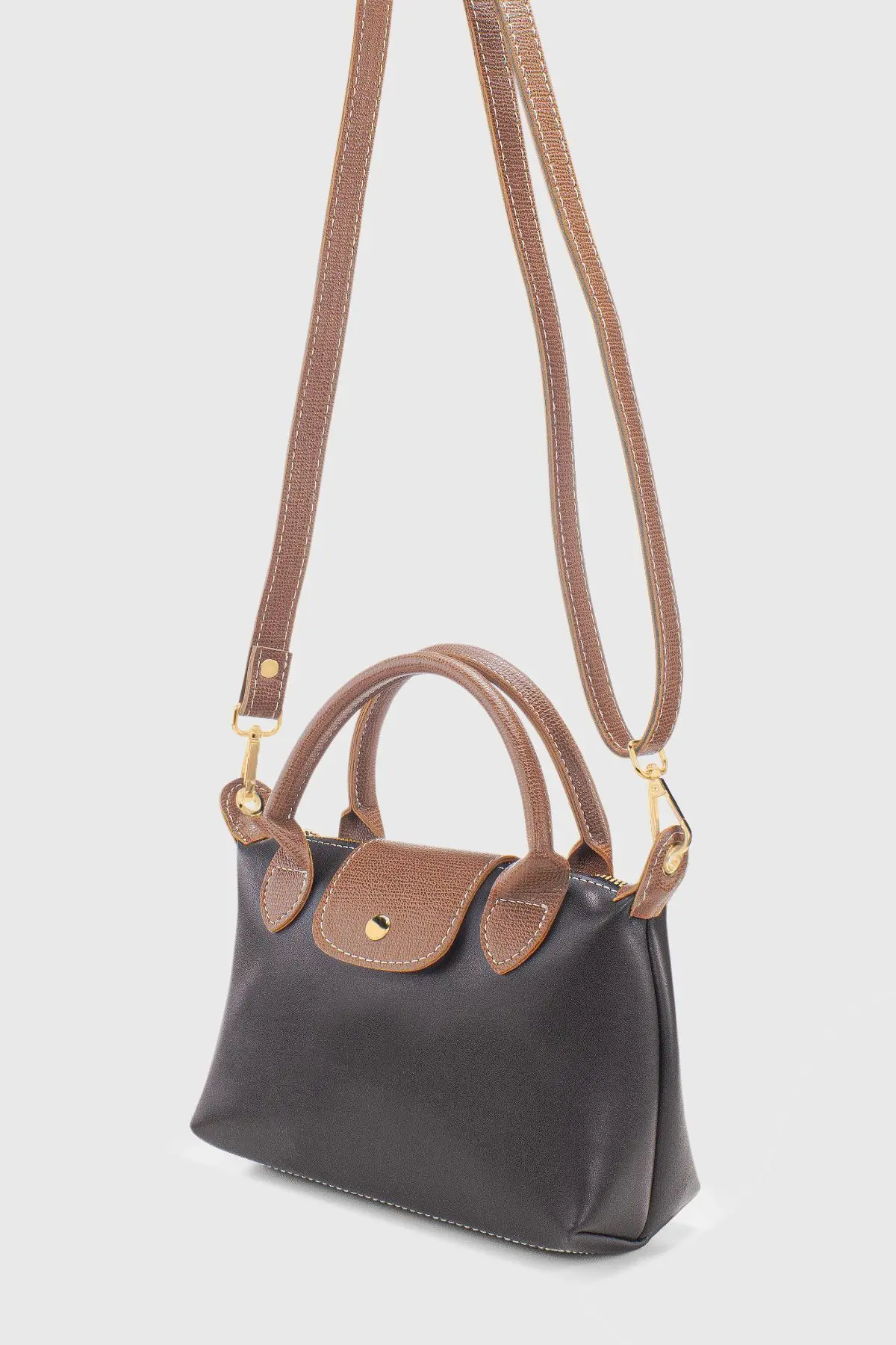 Siyah Çok Yönlü PU Deri Çapraz Asklı Çanta 255