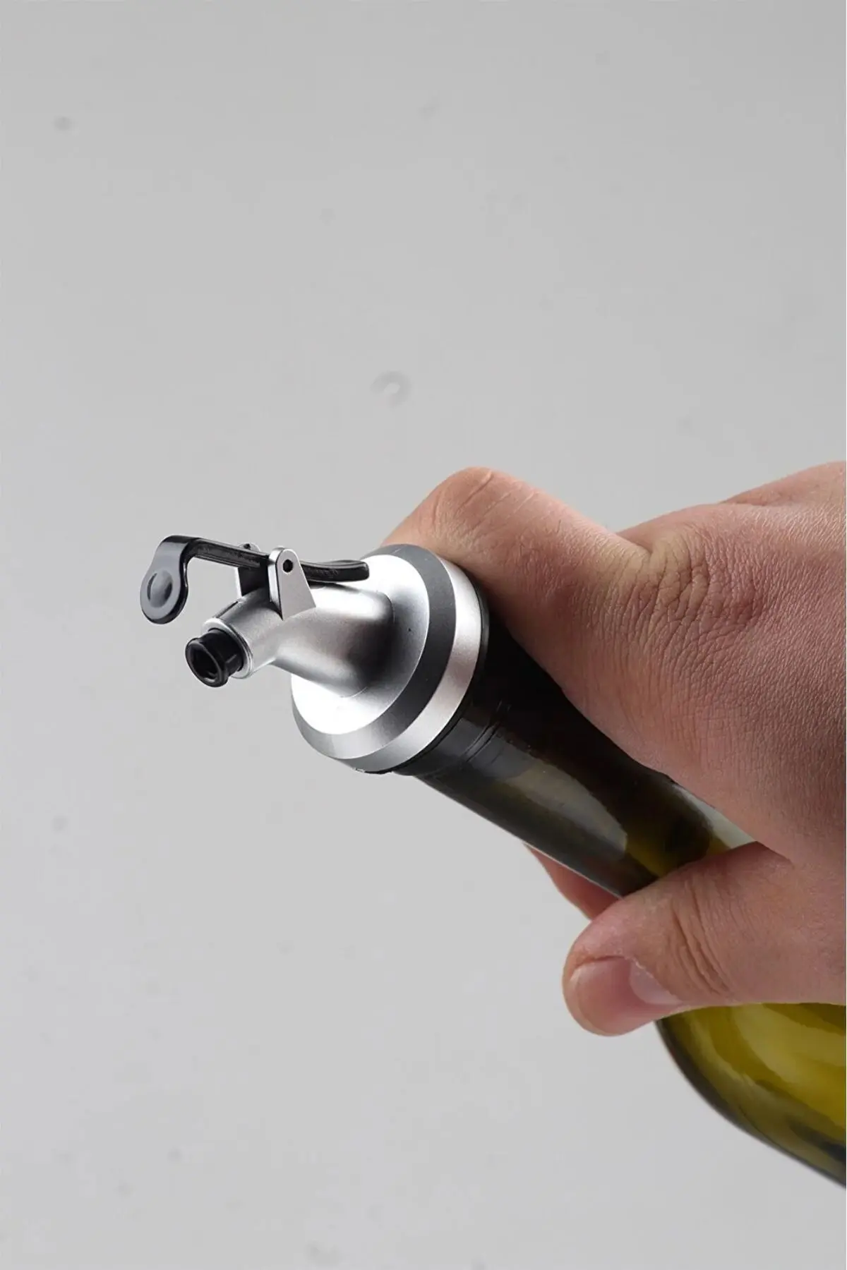 Ahşap Stantlı Amber 2'li 750 Ml Zeytinyağı Sıvıyağ Şişesi Yağdanlık Yağlık Cam Şişe