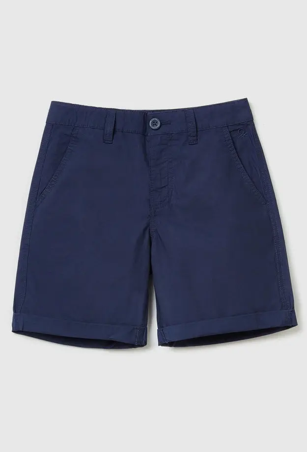 Erkek Çocuk Lacivert Chino Bermuda Şort