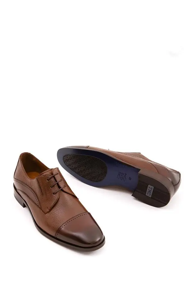 Tamer Tanca Erkek Hakiki Deri Taba Bufalo Klasik Ayakkabı