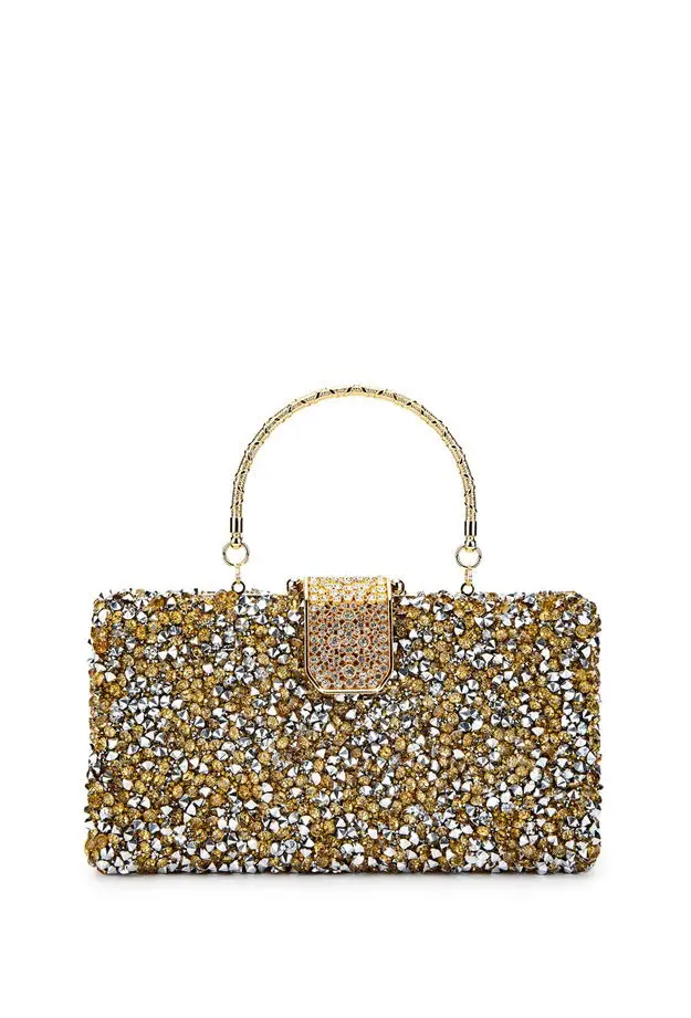 Tamer Tanca Kadın Vegan Altın Abiye Çanta