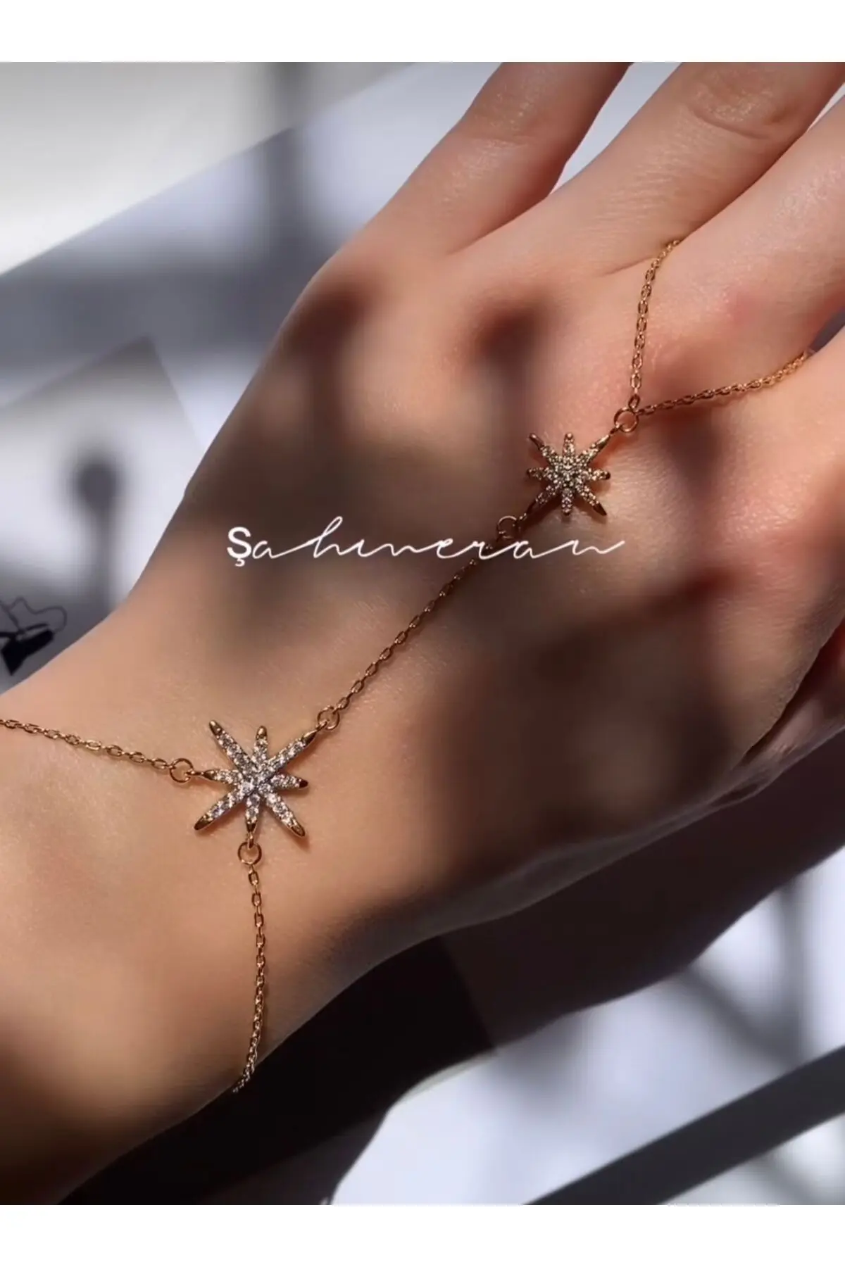 SU PERİSİ TAKI BİJUTERİ Vip Seri Gold Kuzey Yıldızı Şahmeran