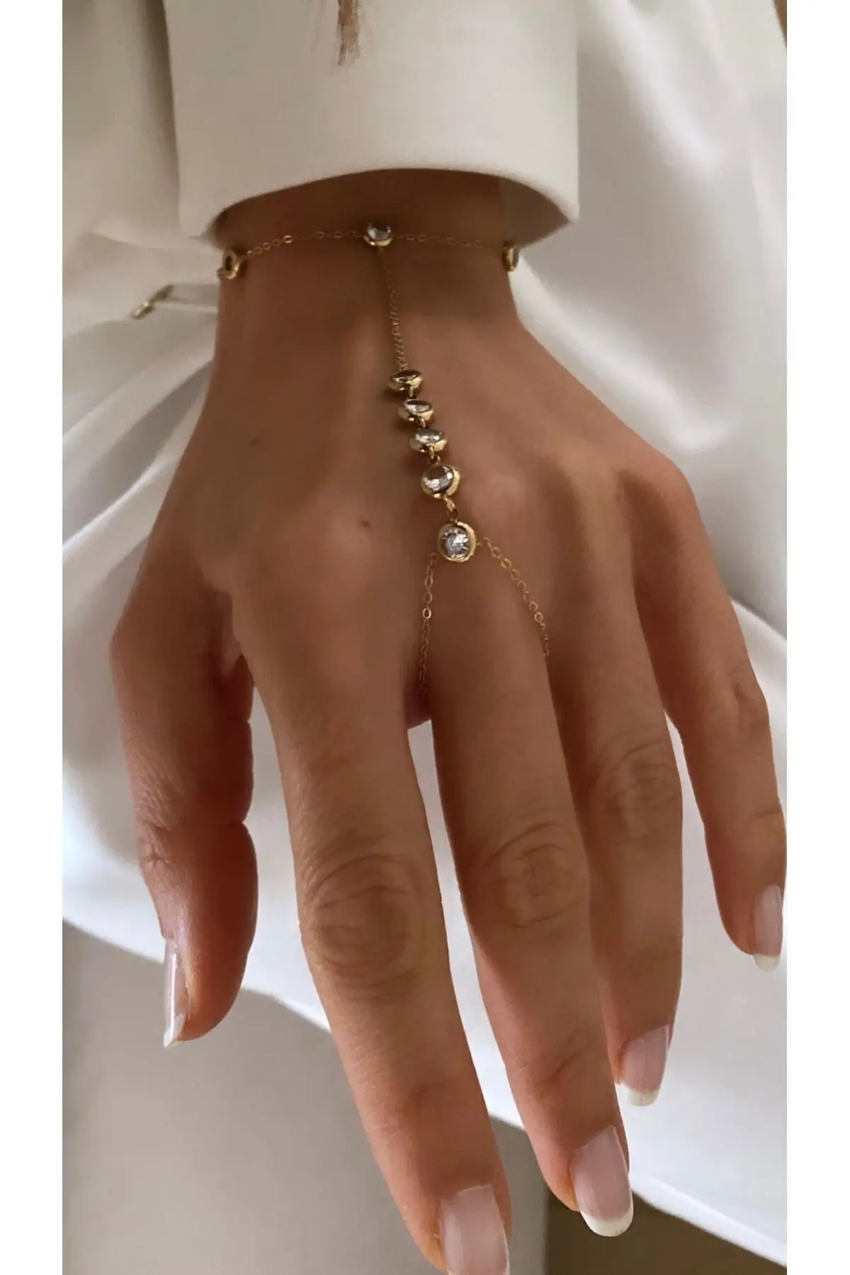 Çelik Gold Sıralı Zirkon Taşlı Şahmeran