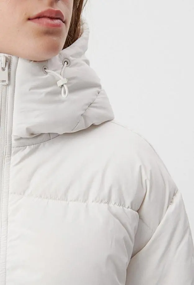 Mavi Gri Şişme Mont Loose Fit / Bol Rahat Kesim 1110199-83746