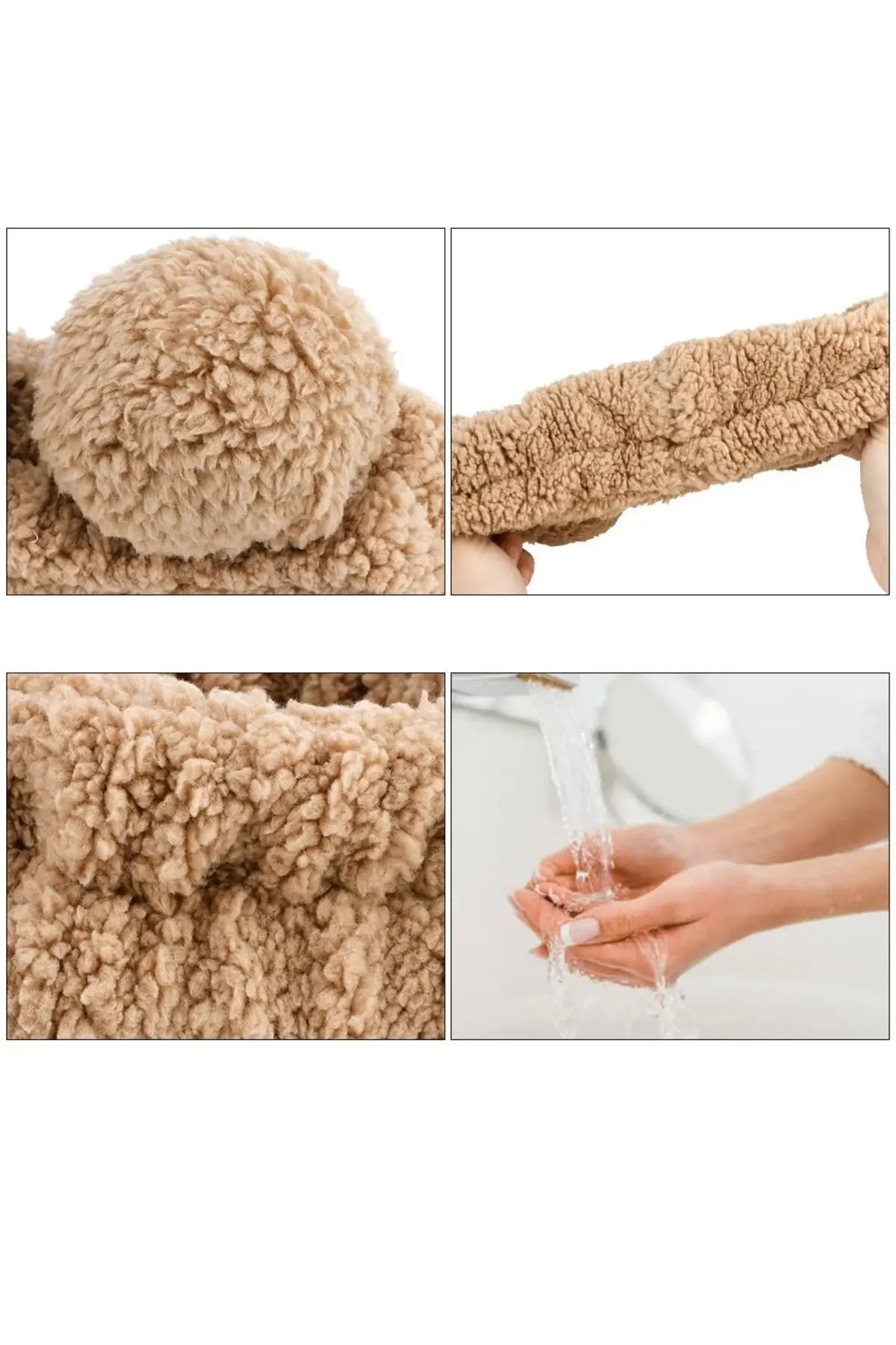 Ayıcık Takımı!- Makyaj Cilt Bakımı Yüz Bakım Saç Bandı Ve Bileklik Makyaj Seti