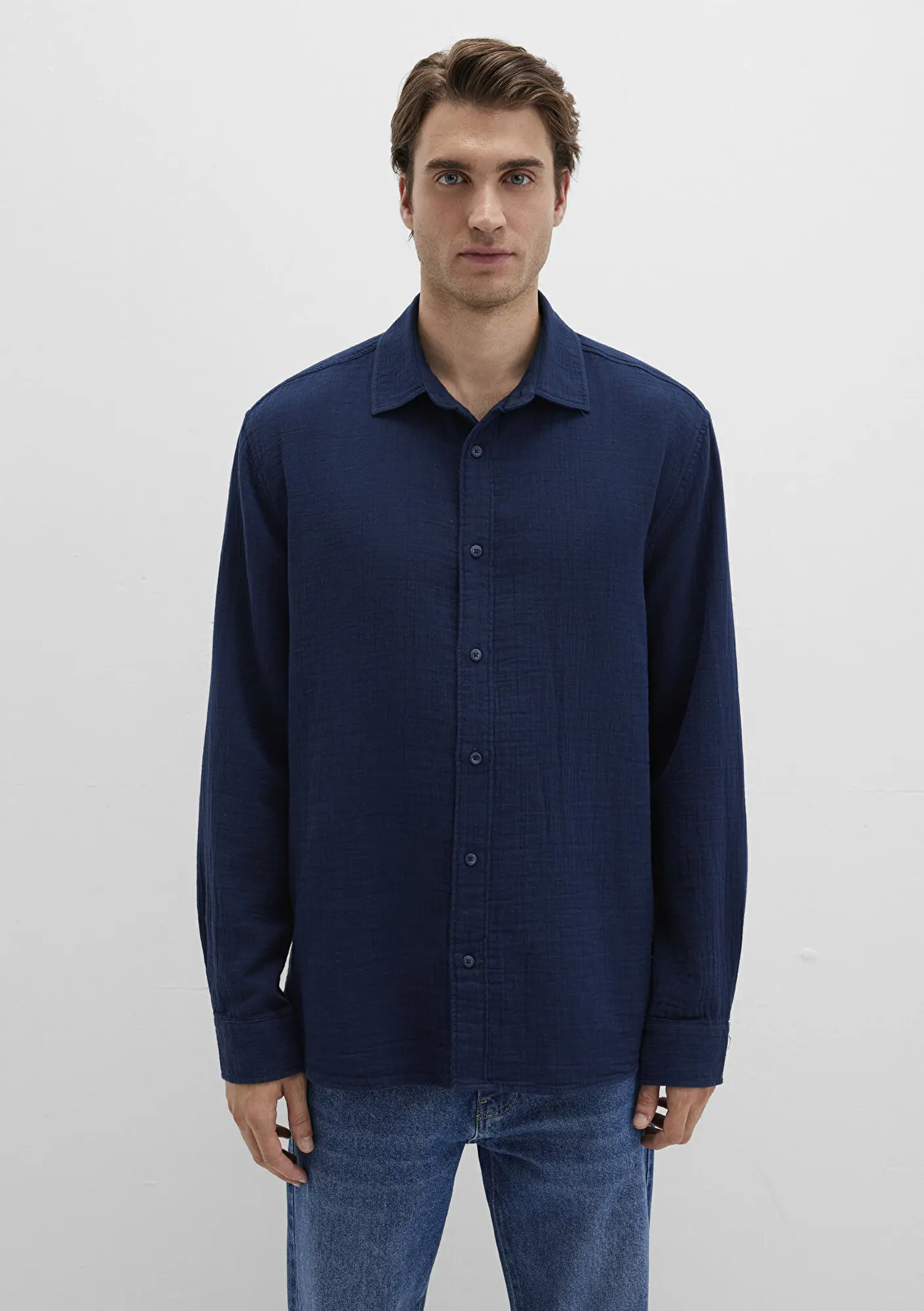 Mavi Lacivert Gömlek Regular Fit / Normal Kesim 0211518-80872