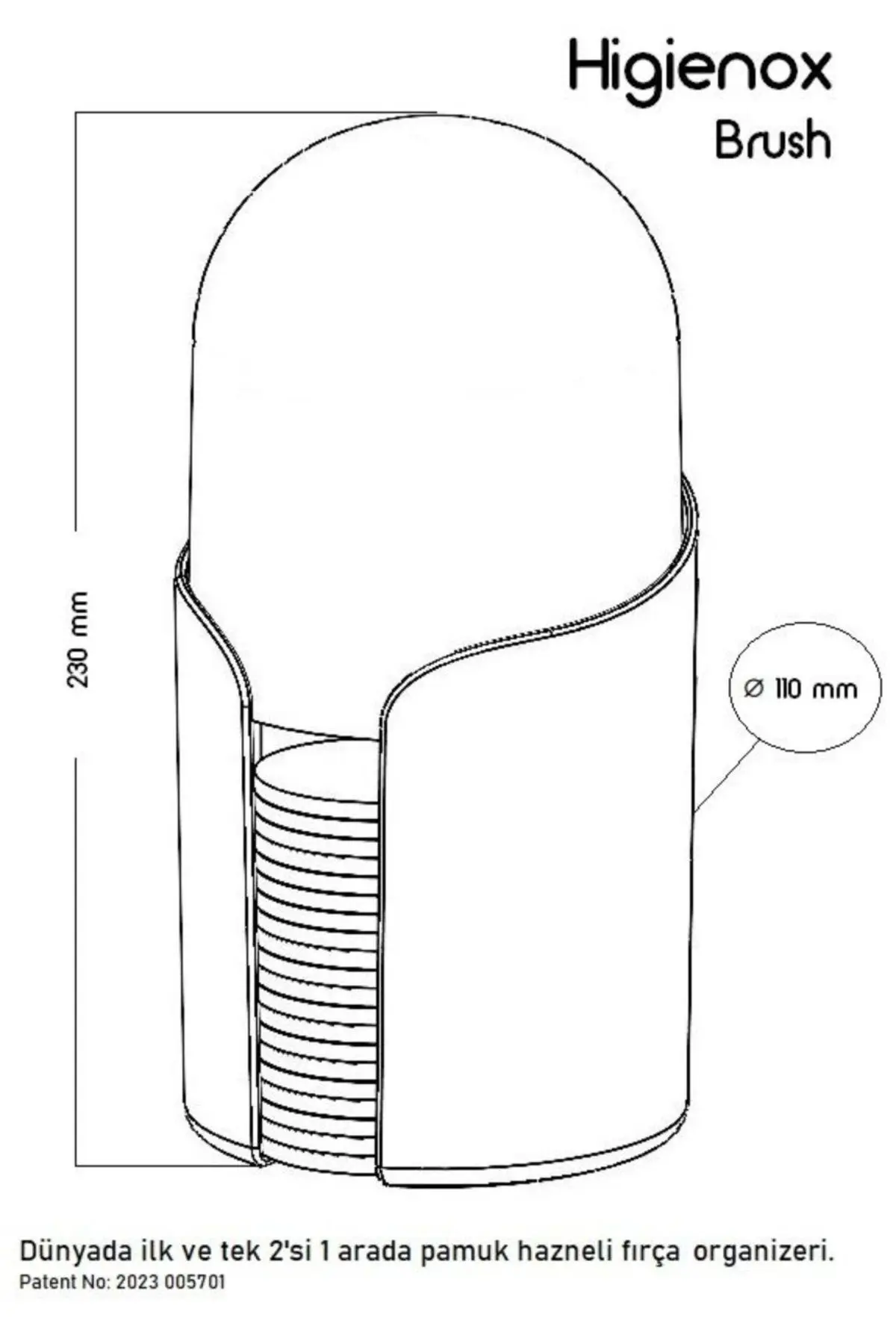 Olivia Brush Makyaj Fırçası ve Pamuk Düzenleyici Organizer