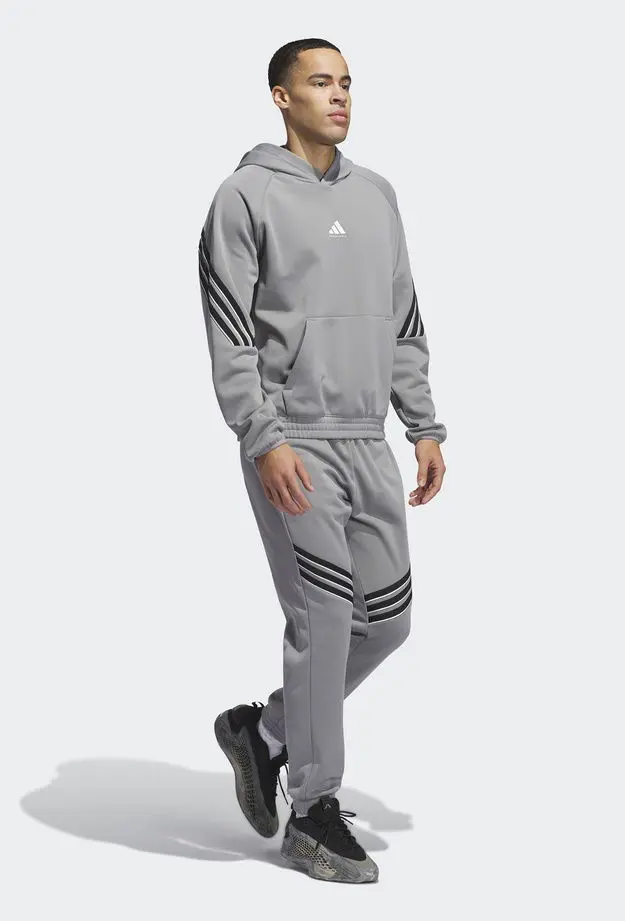 adidas Select Foundation Fleece Erkek Gri Basketbol Sweatshirt