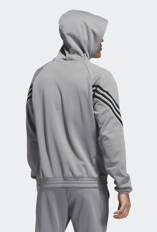 adidas Select Foundation Fleece Erkek Gri Basketbol Sweatshirt