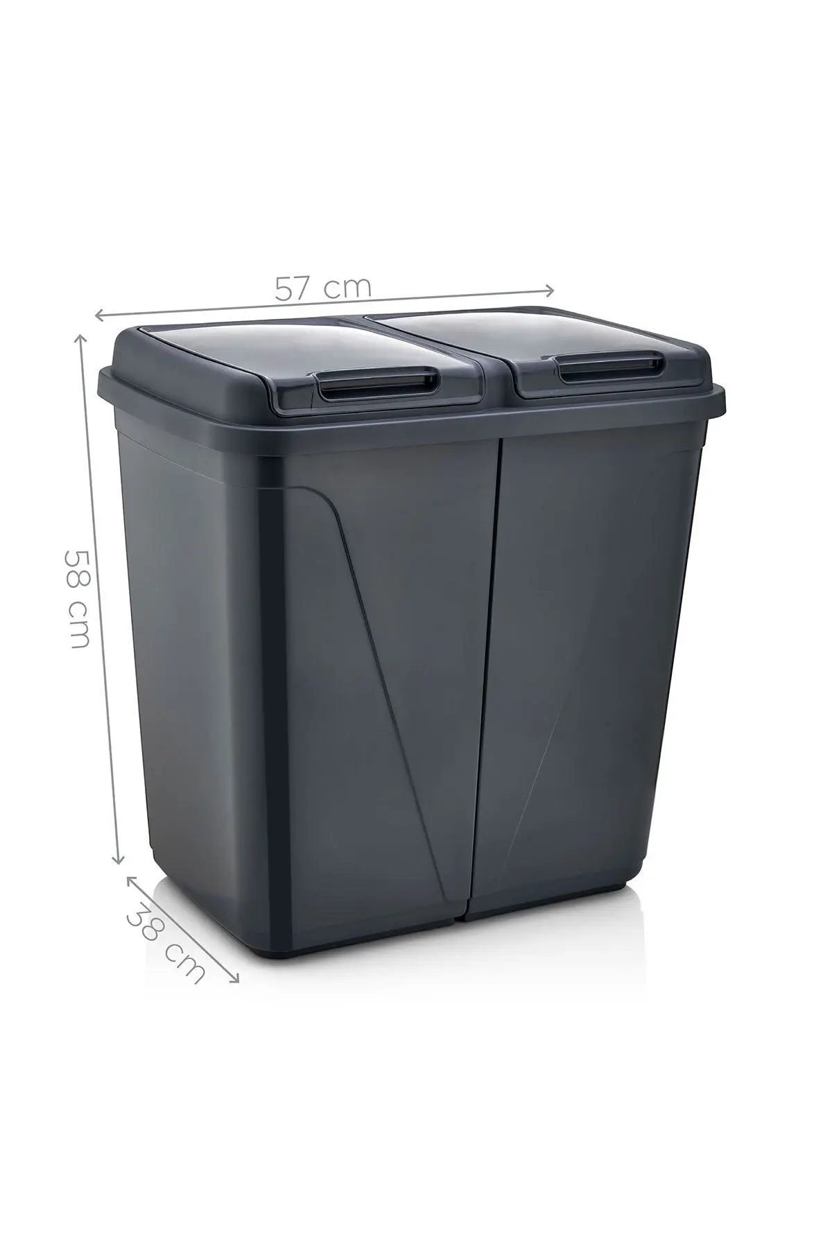 Kirli Çamaşır Sepeti Iki Bölmeli 90 Litre (büyük)