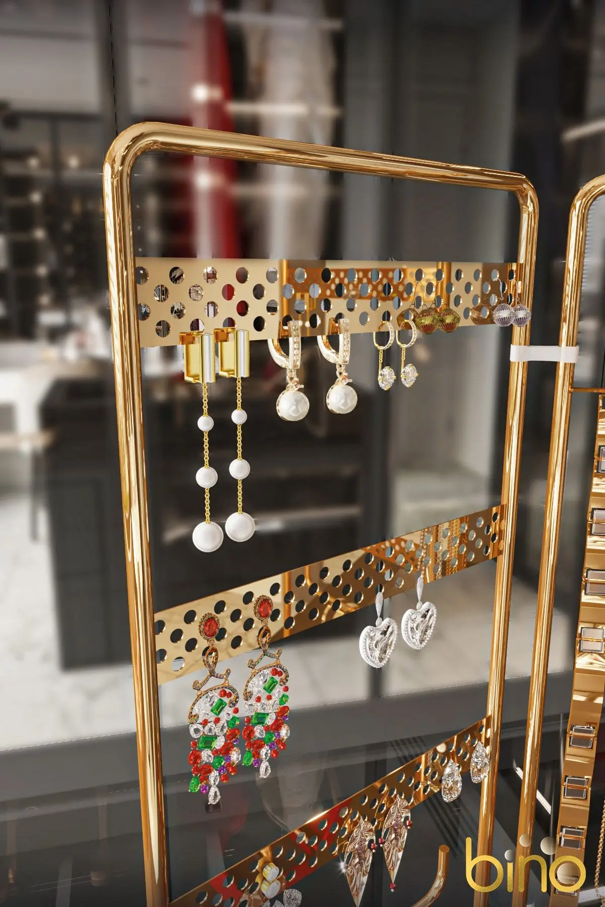 Takı Düzenleyici Organizeri Kutusu Dekoratif Takı Standı 3 Parça Kolye Yüzük Küpelik