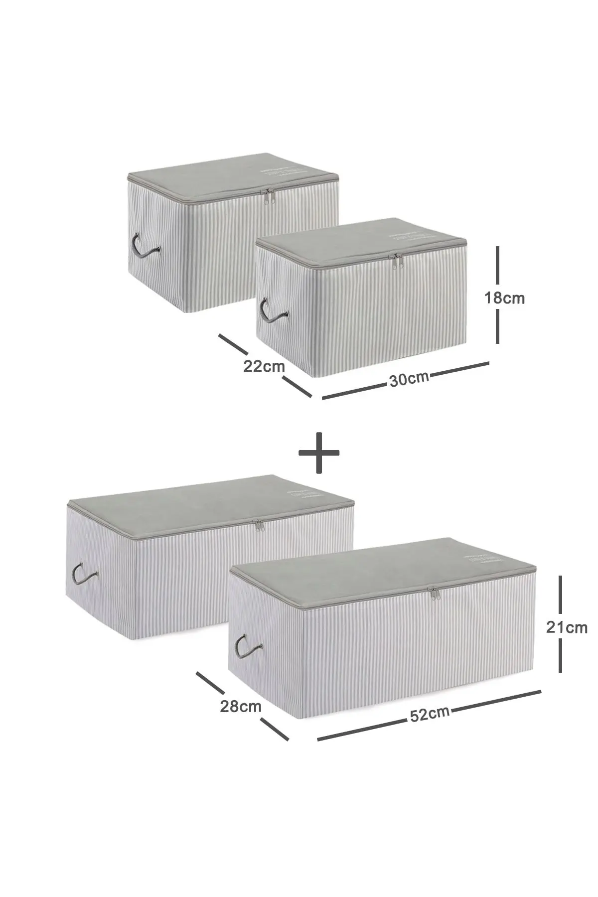 4'lü Stuff&things Gri Baza Altı Kazak Pike Battaniye Hurcu