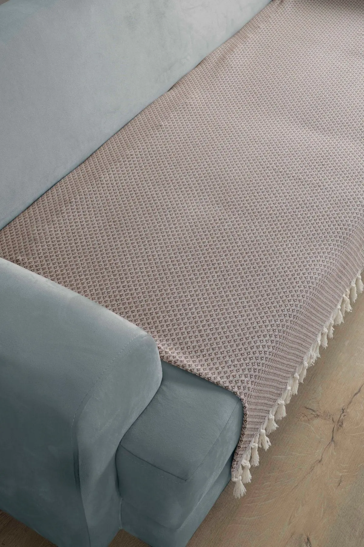 Yıldız Oturma Yerini Kapatan Koltuk Örtüsü Koyukahve 115x200