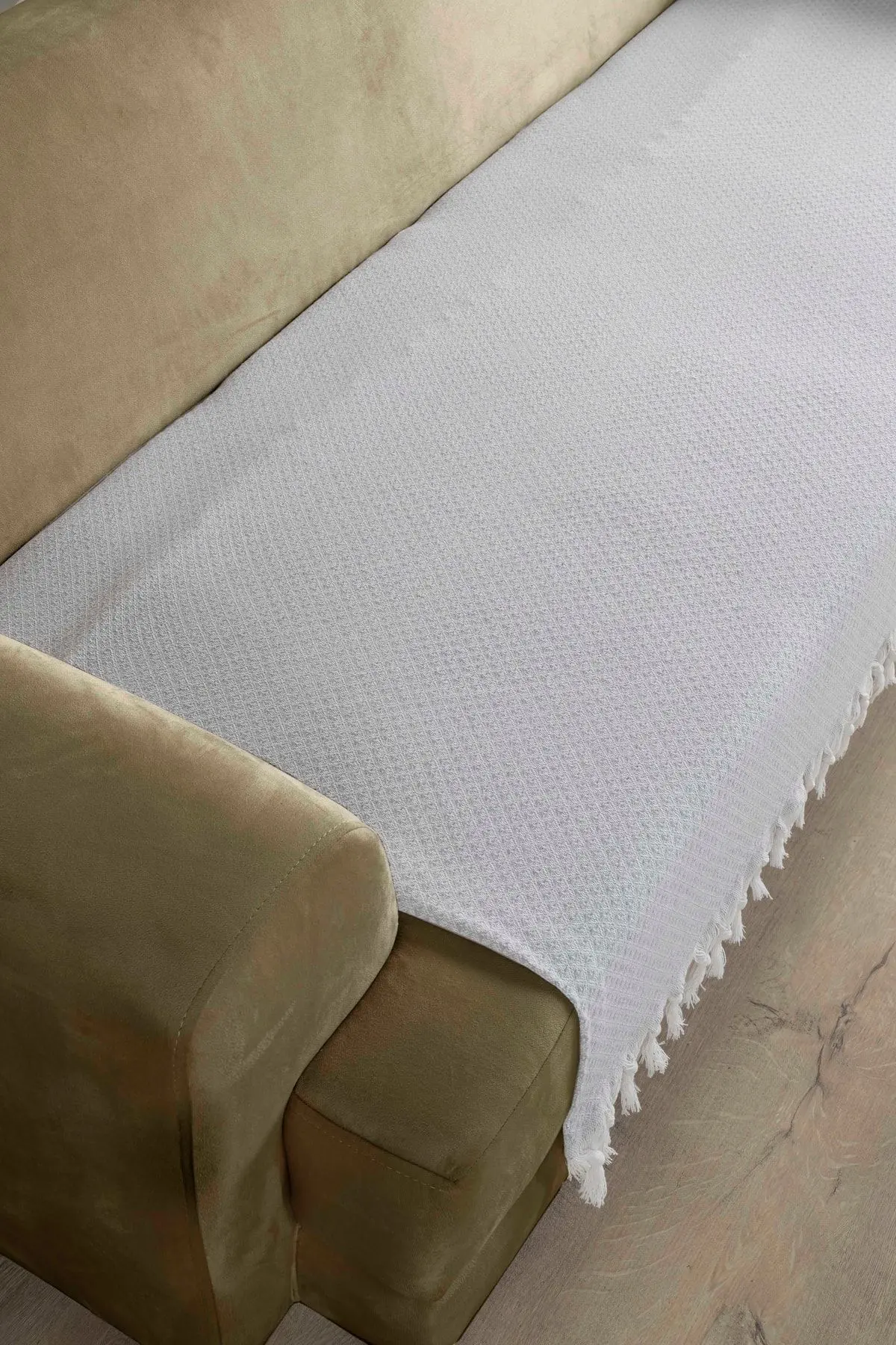 Yıldız Oturma Yerini Kapatan Koltuk Örtüsü Gri 115x200