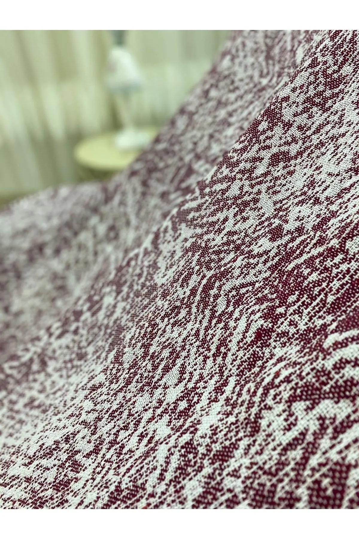 Lüks Pamuklu Koltuk-çekyat Örtüsü Bordo Rengi 170x220 Çift Taraflı Terletmez