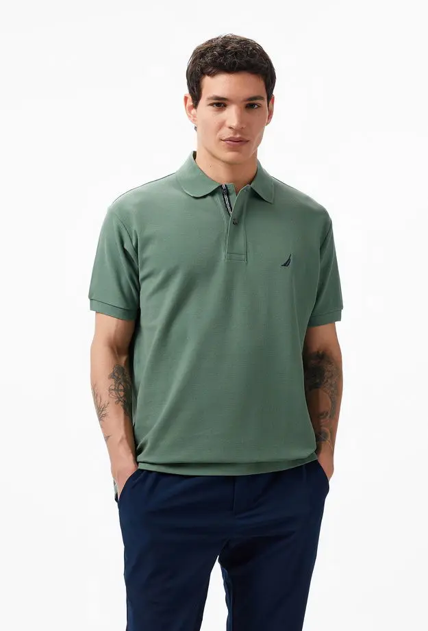Nautica Nautica Erkek Yeşil Classic Fit Kısa Kollu Polo