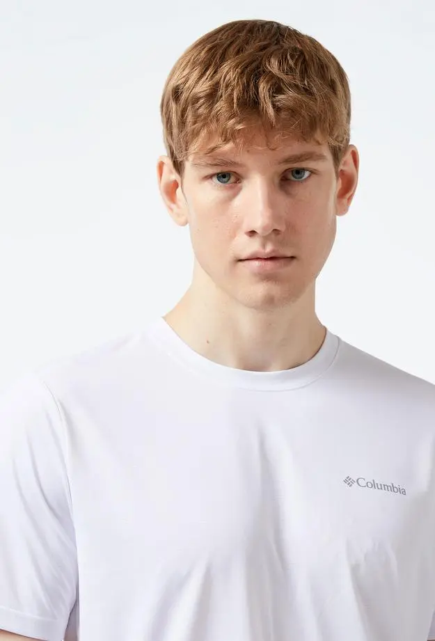 Columbia Hike Crew Erkek Beyaz T-Shirt