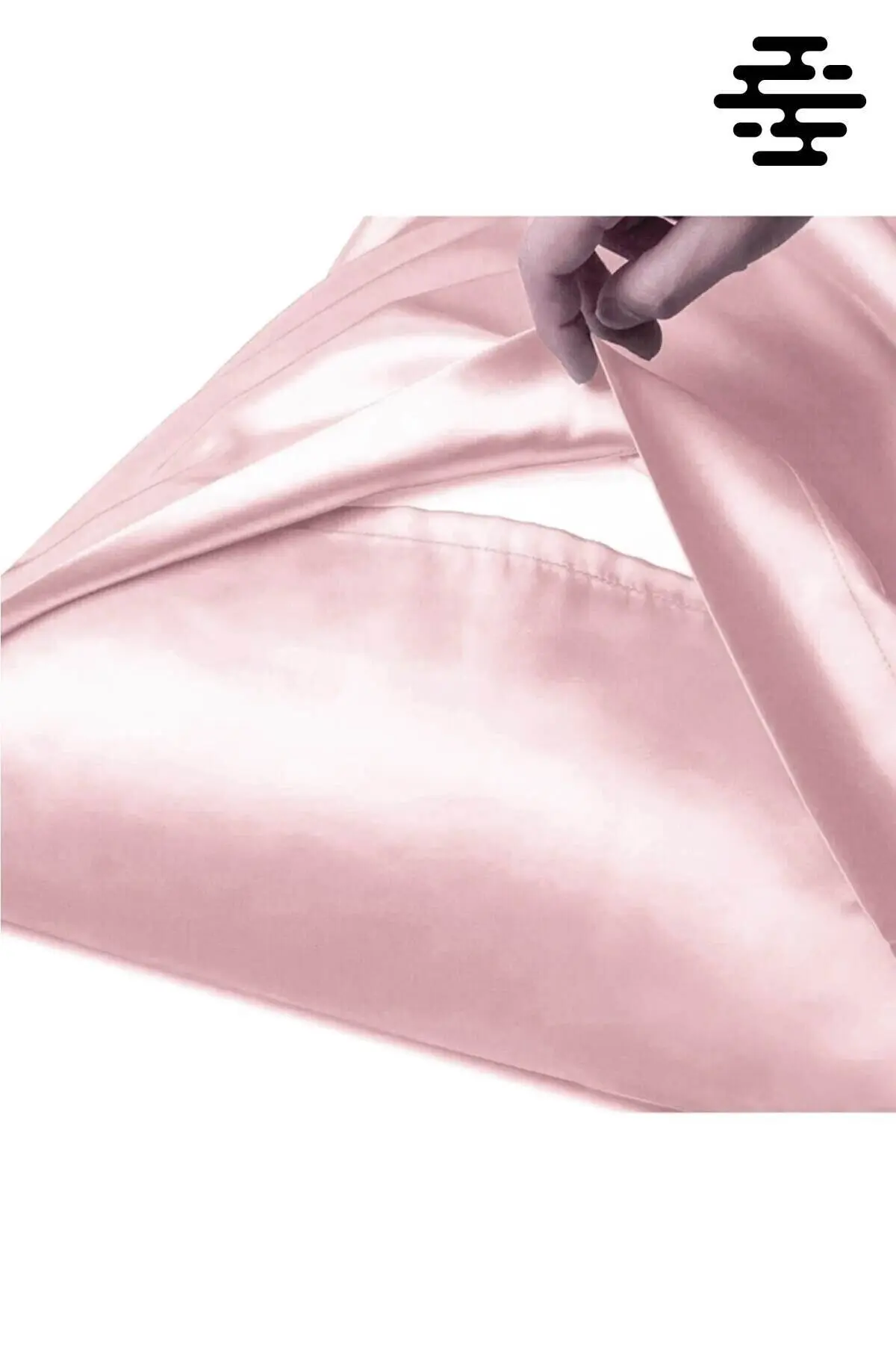İpek Saten Yastık Kılıfı 2 Adet 50x70cm 2 Adet Saten Tokalı