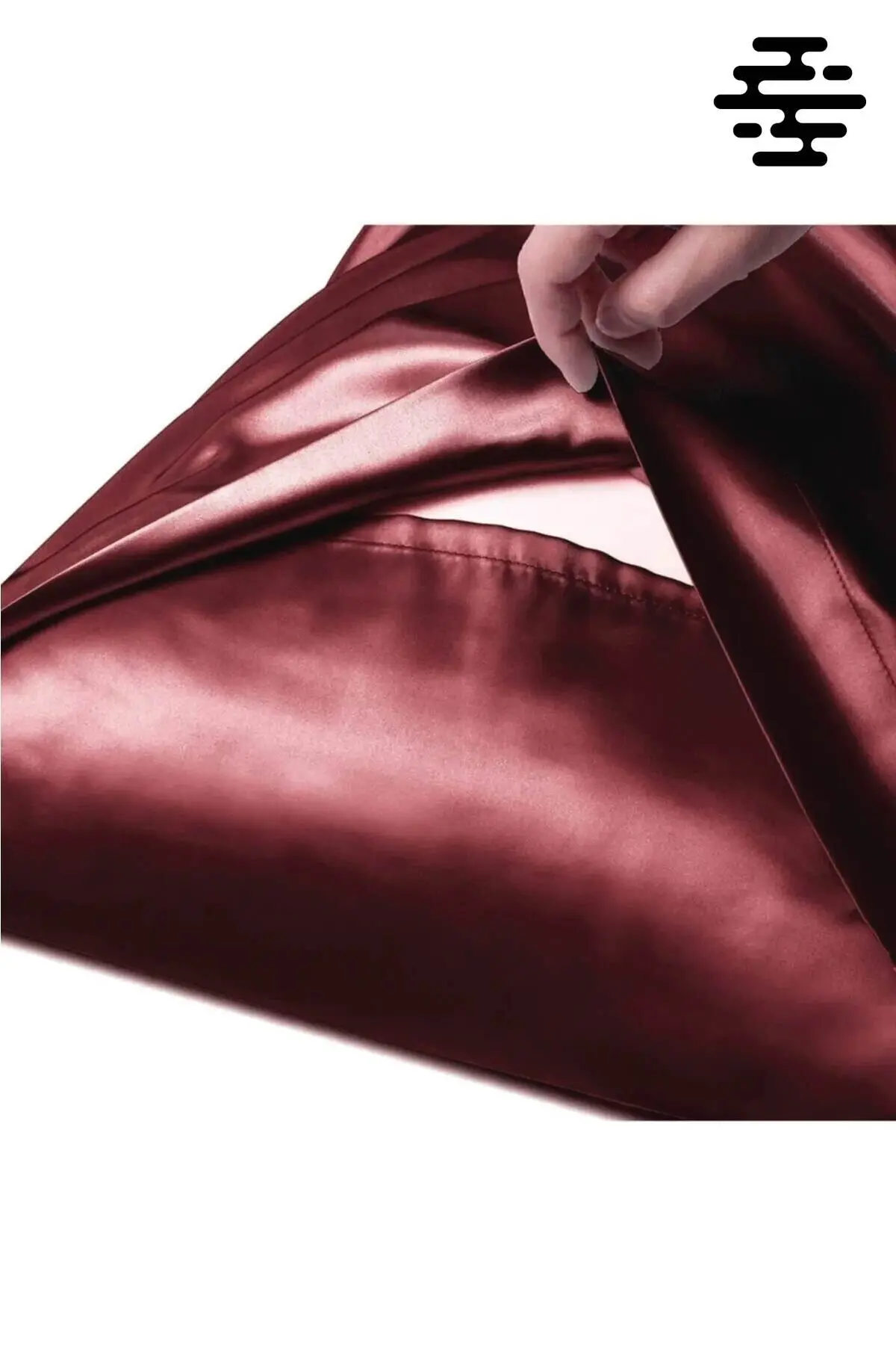 İpek Saten Yastık Kılıfı 2 Adet 50x70cm 2 Adet Saten Tokalı