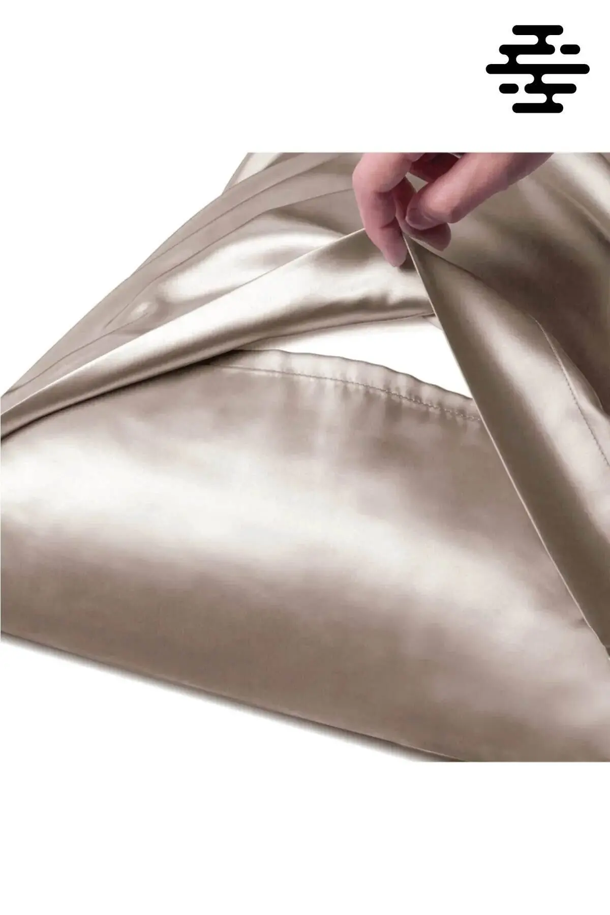 İpek Saten Yastık Kılıfı 2 Adet 50x70cm 2 Adet Saten Tokalı