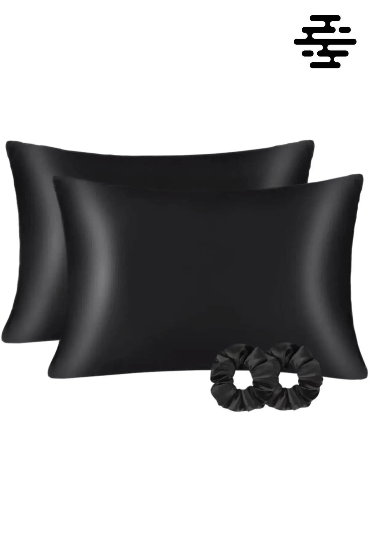 Baliva İpek Saten Yastık Kılıfı 2 Adet 50x70cm 2 Adet Saten Tokalı