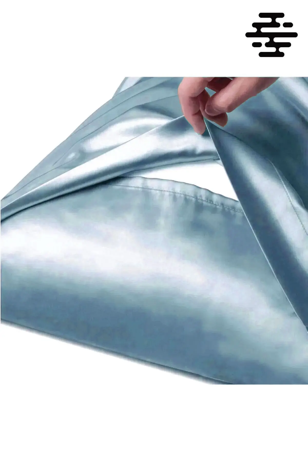 İpek Saten Yastık Kılıfı 2 Adet 50x70cm 2 Adet Saten Tokalı