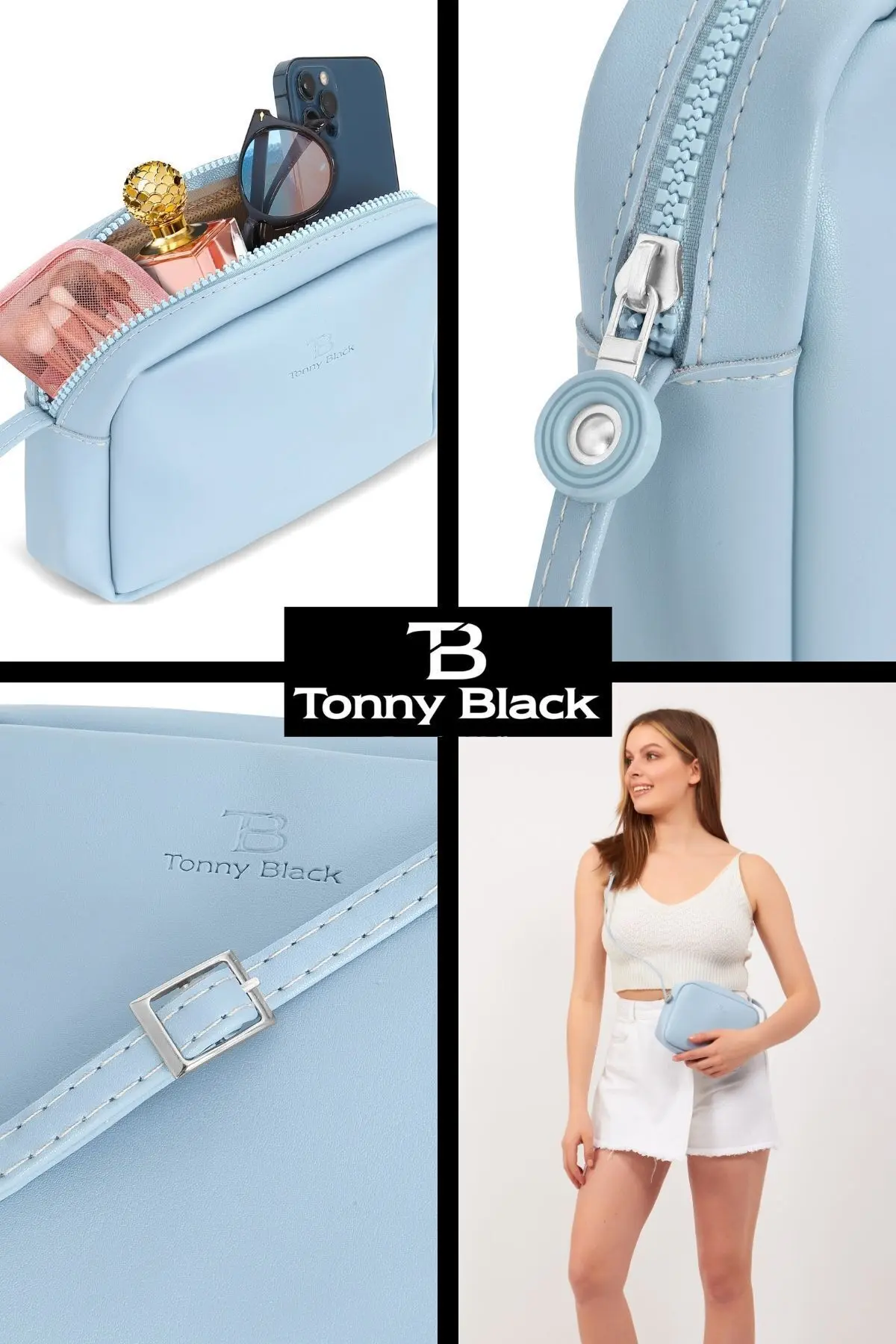 Kadın Orijinal Mini Urban Çapraz Ayarlanabilir Askılı Fermuarlı Küçük Boy El Kol Ve Omuz Çantası