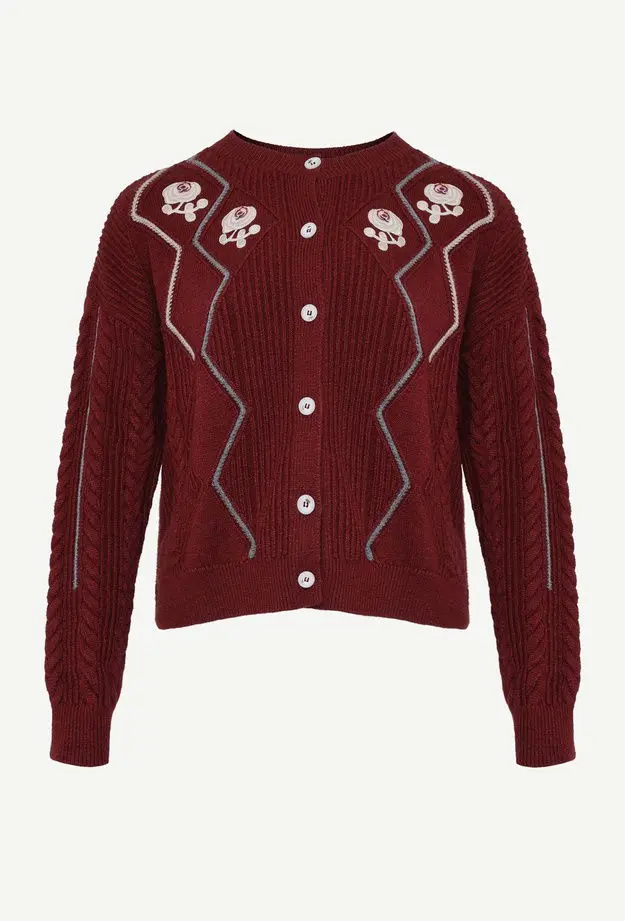 YARGICI Bisiklet Yakalı Hırka