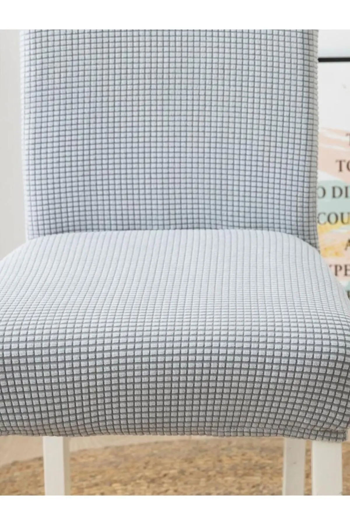 Sandalye Kılıfı ,sandalye Örtüsü ,lastikli, Likrali Yıkanabilir 1 Adet Gri Renk Chair Cover