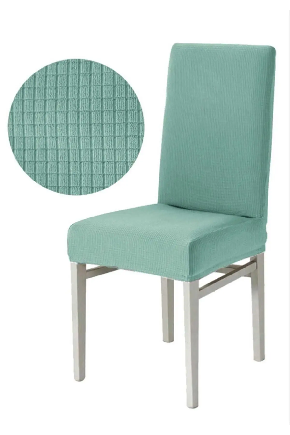 Miray Tekstil Lastikli Piti Kare, Esnek Sandalye Kılıfı