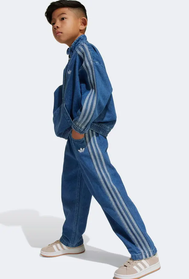 adidas Denim Set Çocuk Mavi Eşofman Takımı