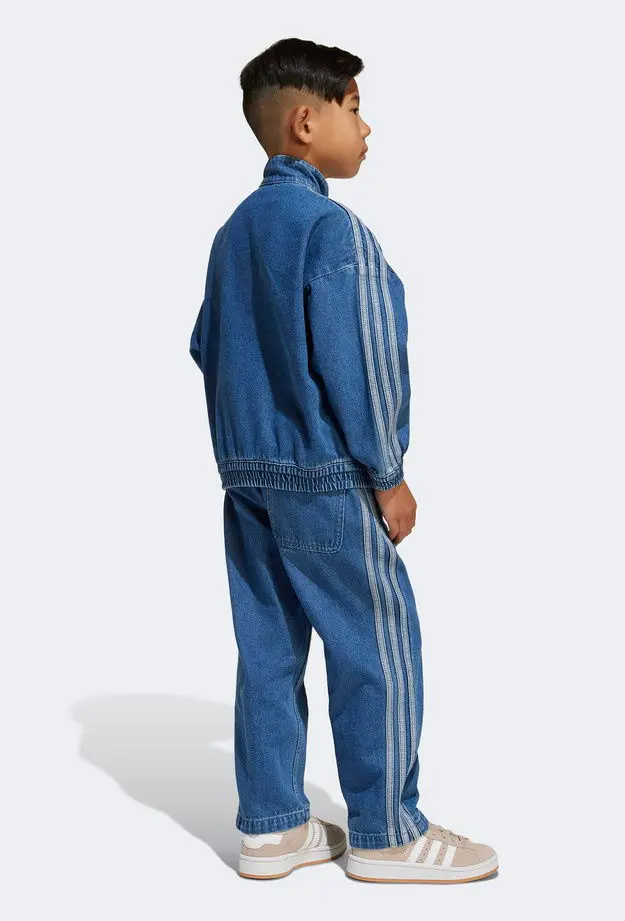 adidas Denim Set Çocuk Mavi Eşofman Takımı