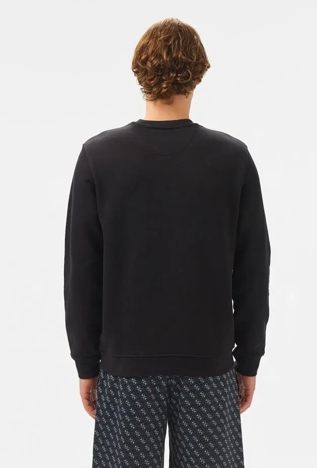 Guess Erkek Siyah Sweatshirt