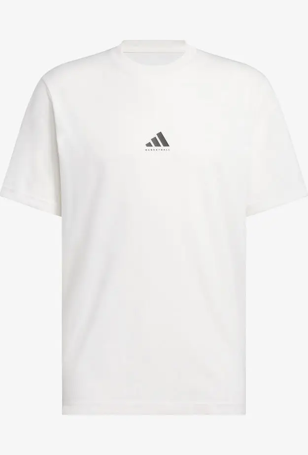 adidas Baskeyball Graphic Erkek Beyaz T-Shirt