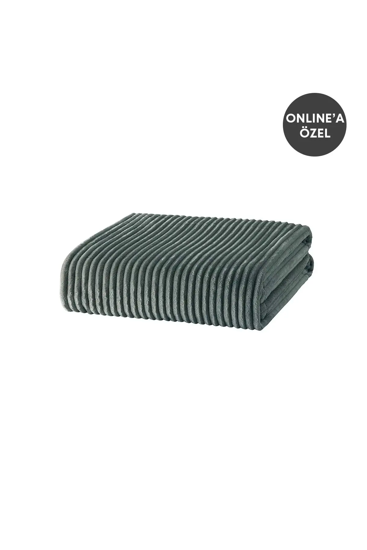 Holly Wellsoft Tek Kişilik Battaniye- Haki