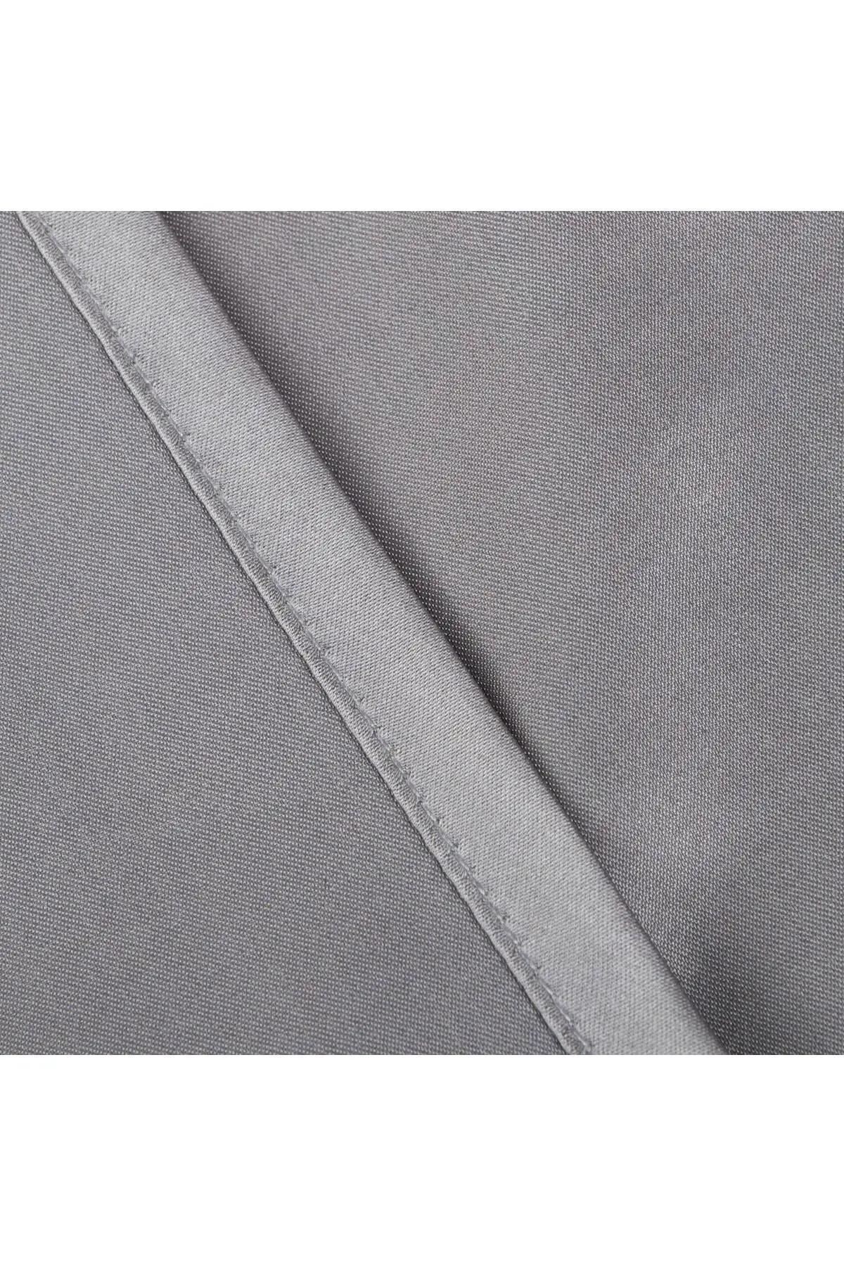 Ipek Saten 50x70 Cm Yastık Kılıfı 2 Adet Kıvırcık Saçlar Koyu Gri 2 Adet