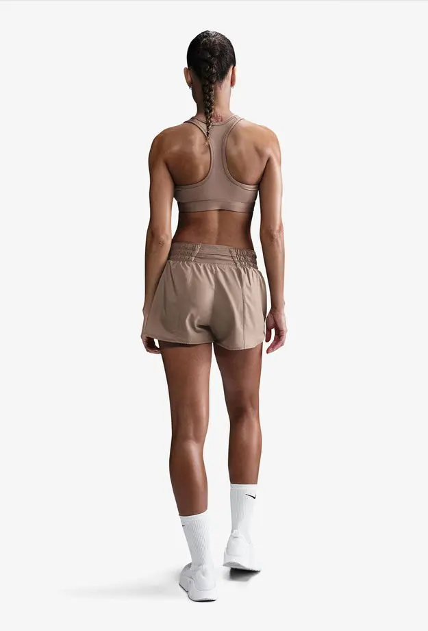 Nike Swoosh Medium Support Kadın Kahverengi Bra