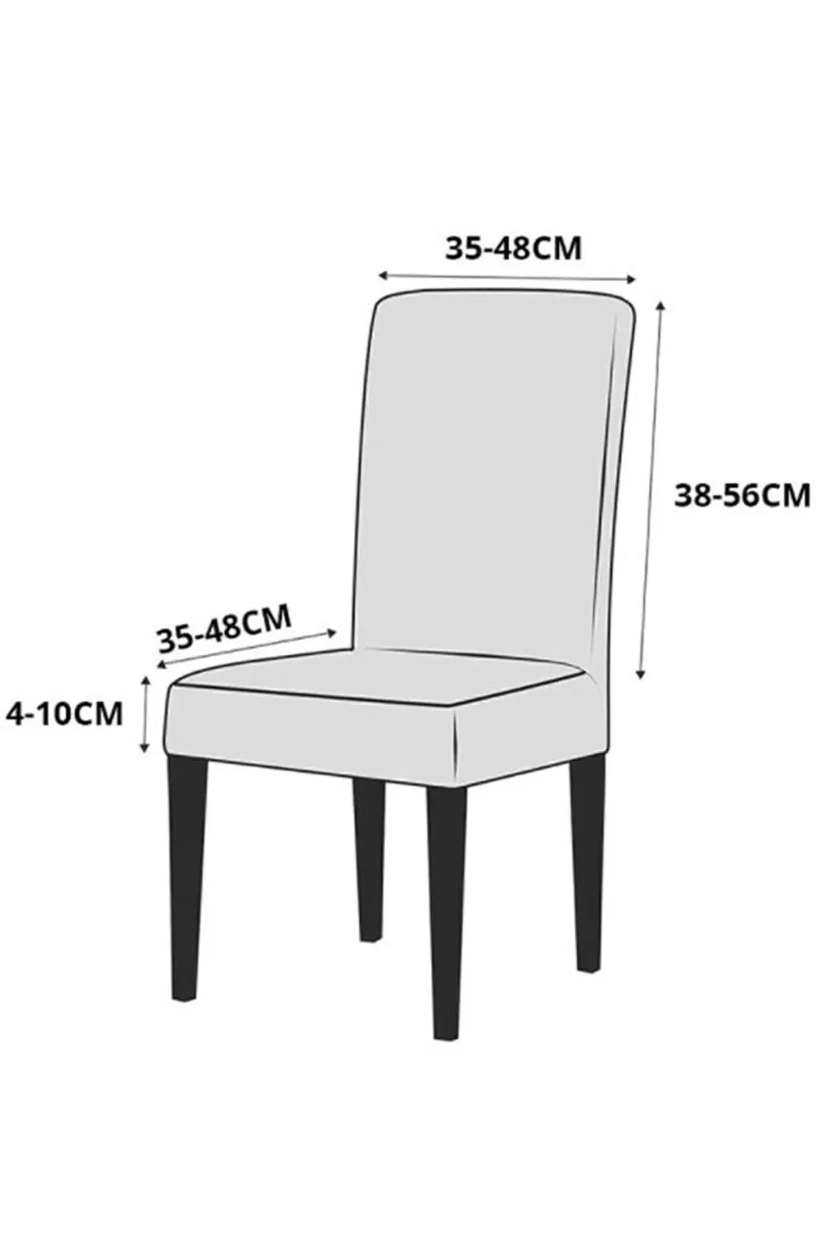 Balpeteği Desen Likra Kumaşlı Tüylenmez Yikanabilir Sandalye Örtüsü Sandalye Kılıfı Yeni Model Tekli