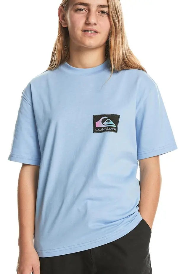 Quiksilver Back Flash Youth Erkek Çocuk Mavi Tişört