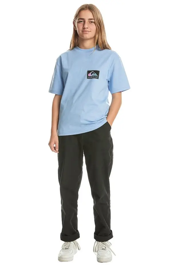 Quiksilver Back Flash Youth Erkek Çocuk Mavi Tişört