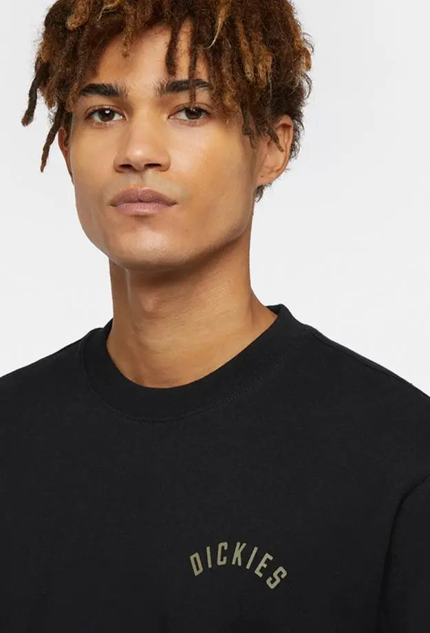 Dickies Panther Kısa Kollu Erkek Siyah T-Shirt