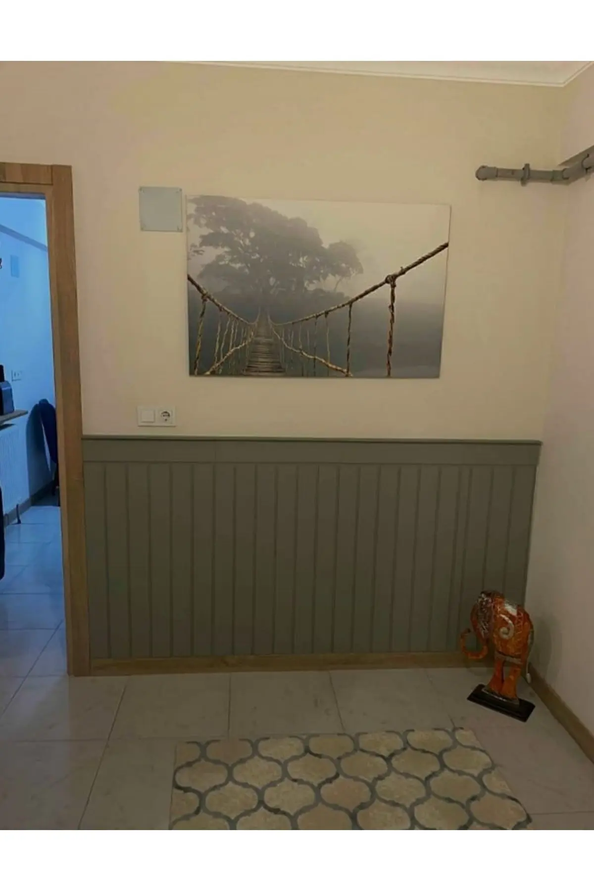 Dekoratif Boyanabilir Duvar Çıtası Duvar Paneli 105x54cm Mdf ,duvar Paneli