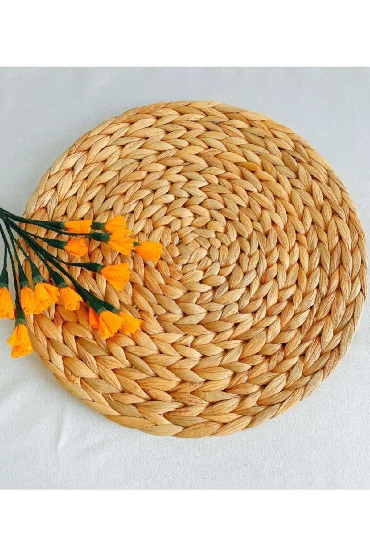 Amerikan Hasır Servis Supla Örme Bambu 35cm